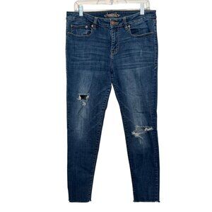 American Rag Juniors Skinny Leg Distressed MId-Rise Jeans - Size 11
